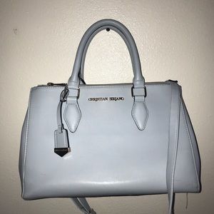 Baby blue handbag
